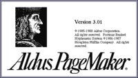 Aldus PageMaker screenshot
