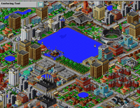 SimCity 2000 on the Macintosh -- the isometric city, subways and arcologies