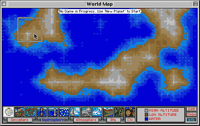 SimEarth on the Macintosh -- the planet view with climate and life controls